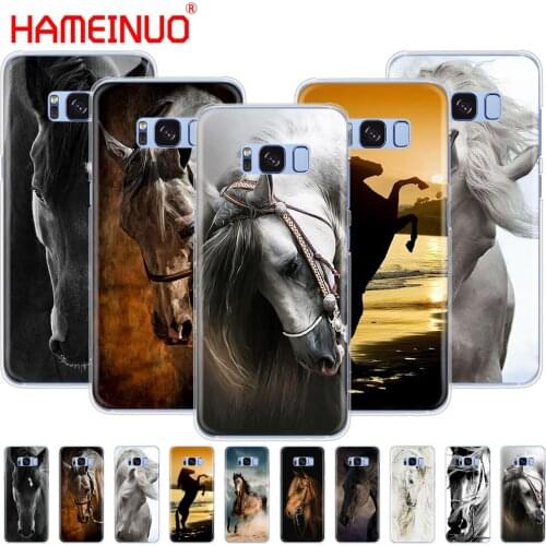 HAMEINUO Horse Animal Printed cell phone case cover for Samsung Galaxy S9 S7 edge PLUS S8 S6 S5 S4 S3 MINI