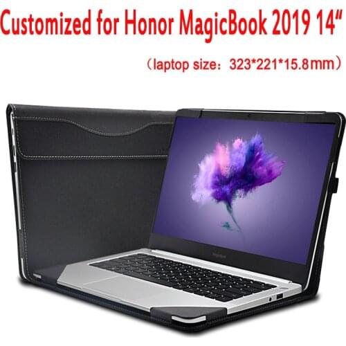 Customized Cover For HuaWei Honor MagicBook 2019 14 Inch Laptop Sleeve Notebook Case Detachable Bag Creative Design Stylus Gift