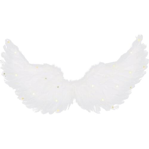 1pc Wing White Vivid Fairy Beautiful Angel Wing Feature Wing Erformance Wing Cosplay Wing for Cosplay Children Halloween Kids