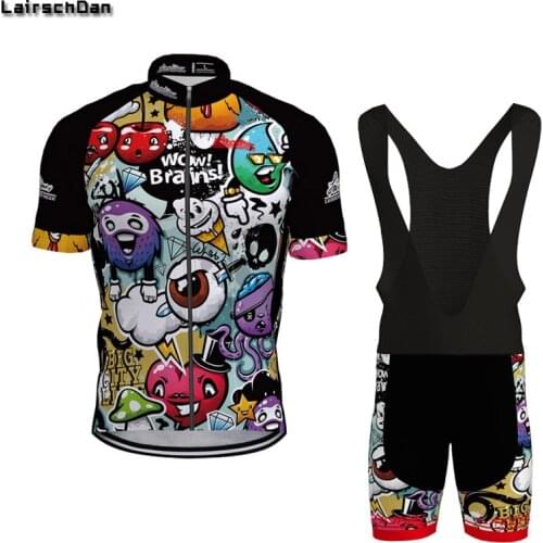 SPTGRVO Funny Cycling Jersey Bib Shorts Set 2021 Summer Pro Mountain Bike Team Suit Bicycle Cycle Wear camiseta ciclismo hombre