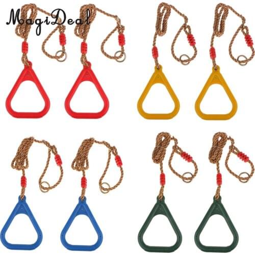 Outdoor Sports Gym Plastic Strength Training Rings w/ Straps Buckles Fitness Tool for Running Yoga Fitness Equipment