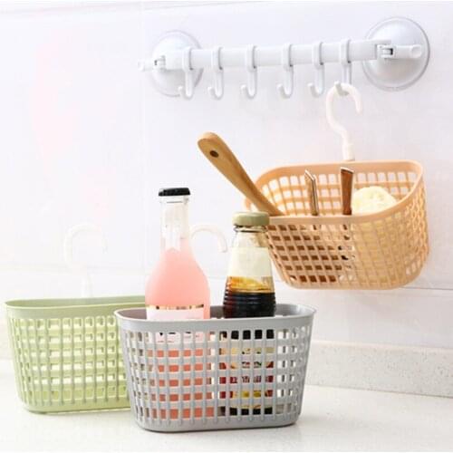 Home Kitchen Hanging Basket Storage Bin Toy Box Drain Bag Basket Bath Storage Tool Sink Holder Soap Holder Bathroom Organizer