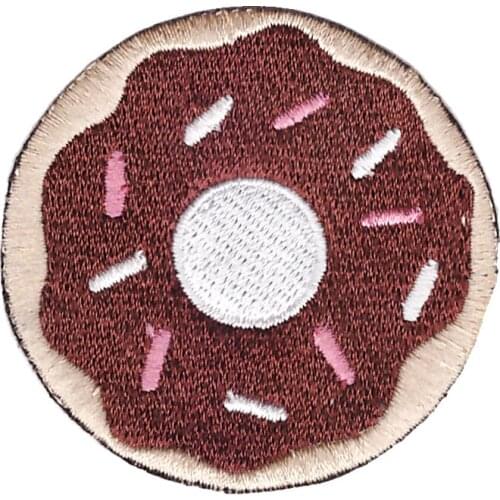 Cute Pretty chocolates Strawberry Doughnut Donut Bags Jackets Jeans Clothes Embroidered Iron on Patch slice badge backpack biker