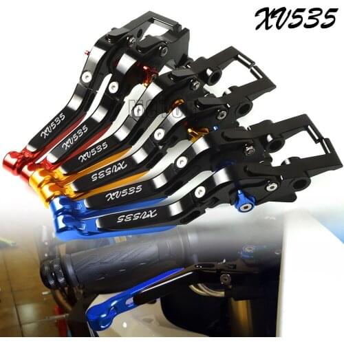 Motor Fold For Yamaha XV535 Virago 1987-2000 XV 535 Motorcycle CNC Aluminum Brake Clutch Levers Adjustable Folding Extendable