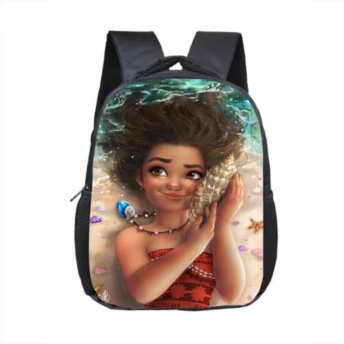 12 Inch Afro Girl Brown Beauty Girls Kindergarten School Bags Bookbags Children Baby Toddler bag Kids Backpack Gift