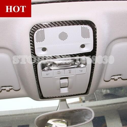 Carbon Fiber Inner Front Reading Light Trim Cover 1pcs For Audi A3 S3 2014-2019 1pcs Car accesories interior Car decoration