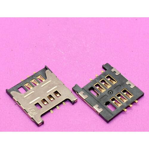 YuXi New Sim card reader holder socket replacement for Samsung GT E1200M E1200 I519 I939D I939i sim card tray slot