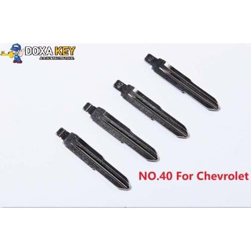 5pcs) NO.40 Folding Flip Remote Car Key Blank For Chevrolet Uncut Blade