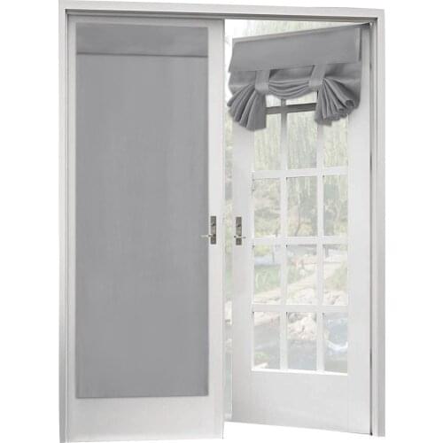 French Door Curtain Punch-Free Blackout Door Curtains Thermal Insulated Door Curtain Panels Privacy Door Curtains For Patio Door