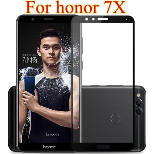 Full Cover Tempered Glass For Huawei Honor 7X Screen Protector case For Huawei Honor 7X BND-TL10 BND-AL10 Protective Glass Film