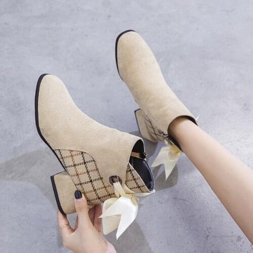 Women Shoes New Autumn Winter Fashion Woman Boots High Heels women Leather Boots Sexy Pointed Toe Boot Tenis Feminino U22-02
