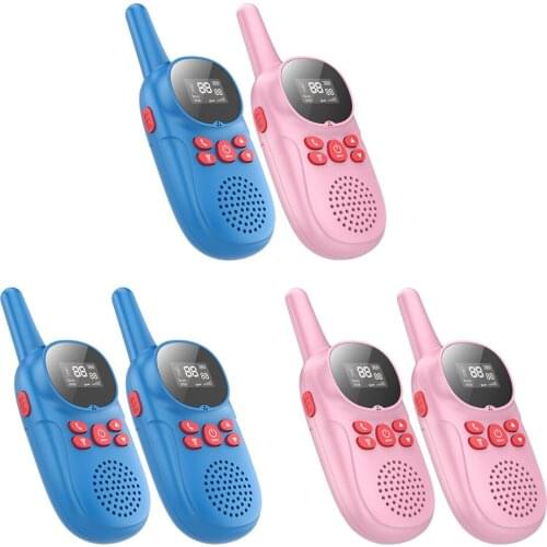 2Pcs Waterproof Walkie Talkies Kids Toys Wireless Radio with Lanyard Camping