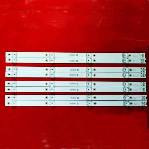 8 pieces led backlight for THOMSON 49UD6596 4LEDS 45.3CM