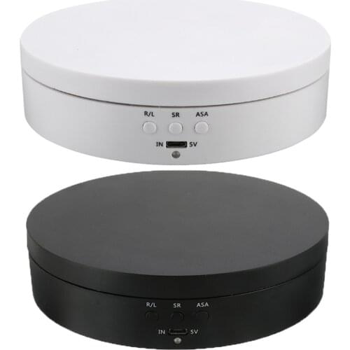 ABS Electric Rotating Display Stand Turntable Hobby 3D Art Jewelry Holder