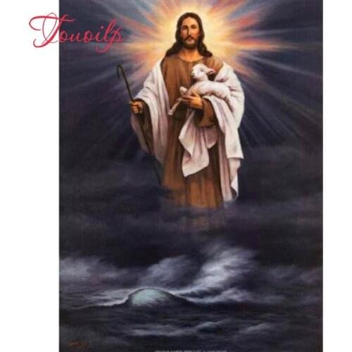 TOUOILP Full Square/Round Drill 5D DIY Diamond Painting"Religious Jesus"Diamond Embroidery Cross Stitch Mosaic Home Decor Gift