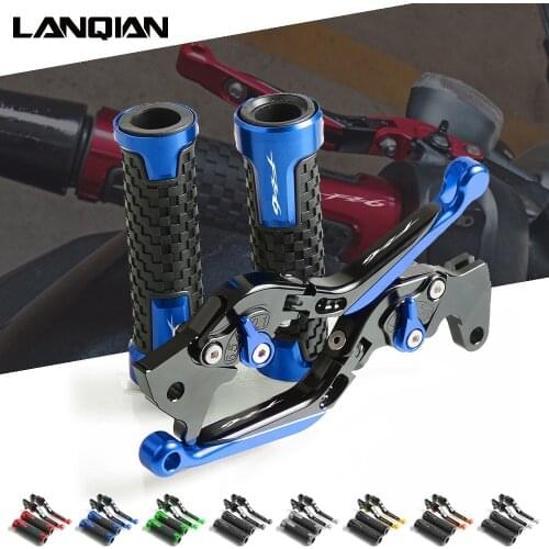 For Yamaha FZ6 FAZER FZ6R Motorcycle Aluminum Brake Clutch Levers & Handlebar Grips FZ6 FAZER 2004-2010 FZ6R 2009-2017 Parts