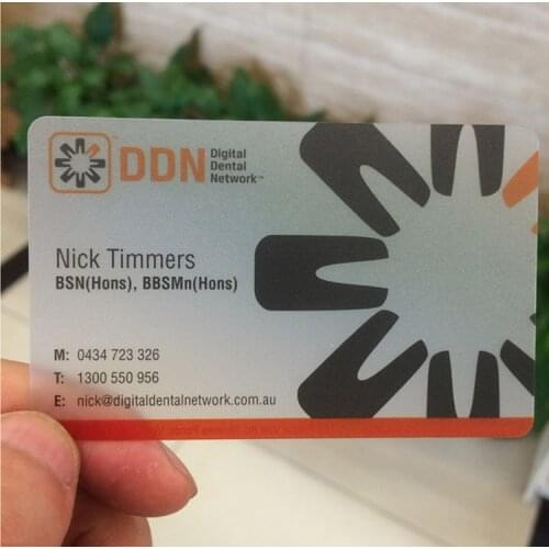 Free design best pvc transparent membership card transparent plastic business name card