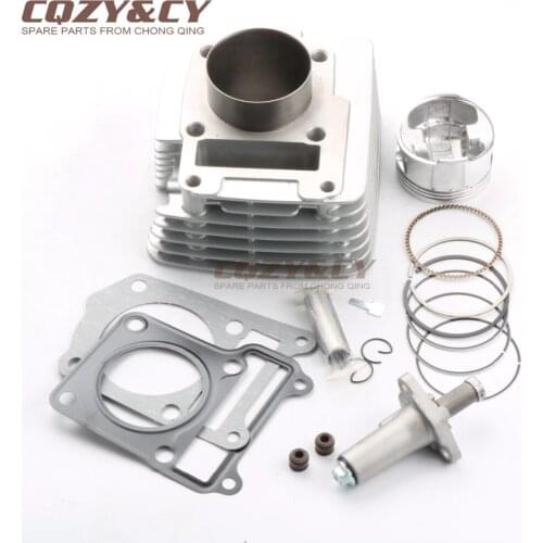 57.4MM Big Bore Cylinder Barrel & Piston Kit For MOTORHISPANIA MH7 125cc Upgrade To 150cc & Tensioner