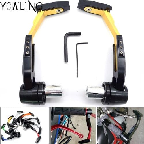 For YAMAHA YZF R1 R6 R3 R25 MT07 03 09 kawasaki z750 7/8" Motorcycle Handle Bar Grips Guard Brake Clutch Levers Guard Protector