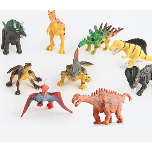 12Pcs/Set Simulation Pterosaur Tyrannosaurus Dinosaur Model Collection Kids Learning Educational Toys For Children Gift