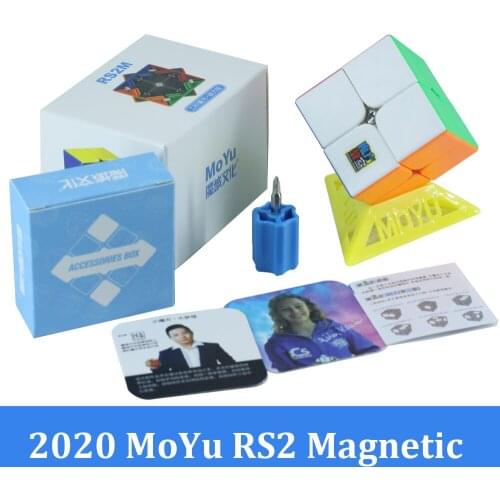 Moyu RS2M RS3 M RS4 M Magnetic 2x2 Magic Cube 3x3 Meilong Puzzle Speed Cubes Magico Cubo Professional Educational Toys For Kids