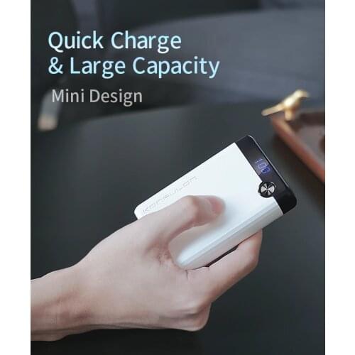 Konfulon Power Bank 10000mAh QC PD 3.0 PoverBank Fast Charging PowerBank 10000 mAh USB External Battery Charger For Xiaomi Mi 10