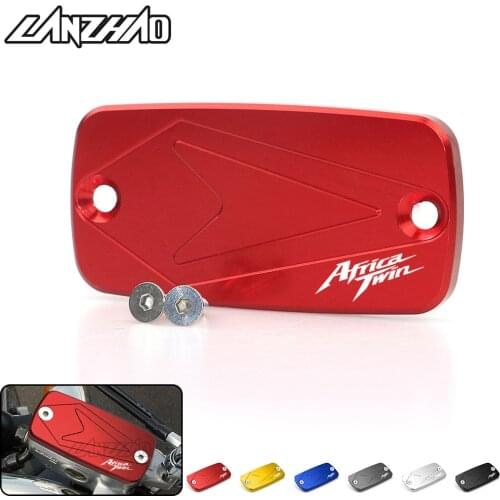 Motorcycle CNC Aluminum Front Brake Reservoir Fluid Tank Cover Oil Cup Cap Protector for Honda AFRICA TWIN ADVENTURE SPORTS 2018