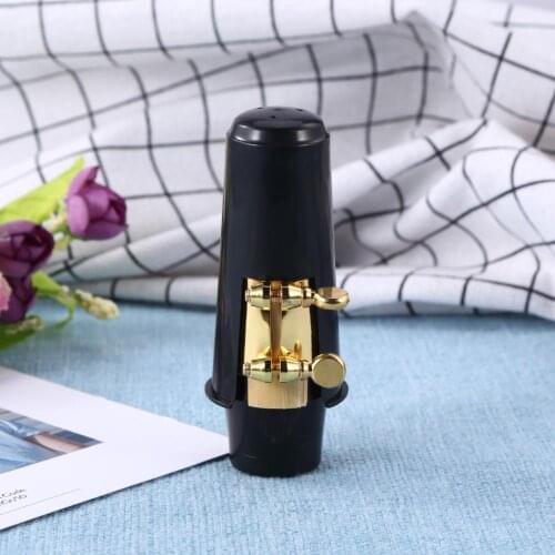 Saxophone Mouthpiece Alto Sax with Cap Buckle Reed Mouthpiece Patches Pads Cushions Sax Lightweight Portable Music Elements
