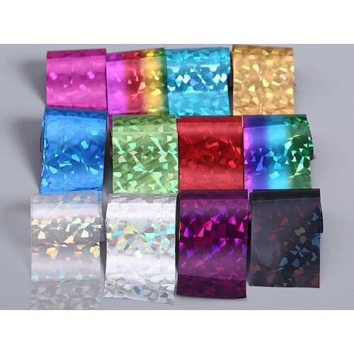 New Fashion 12Pcs Starry Sky Nail Foils Nail Art Transfer Sticker Decal Stylish DIY Nail Tips Decoration