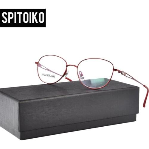 SPITOIKO Metal Optical Frame Myopia Spectacles for women Prescription Eyewear Eyeglasses DX58397