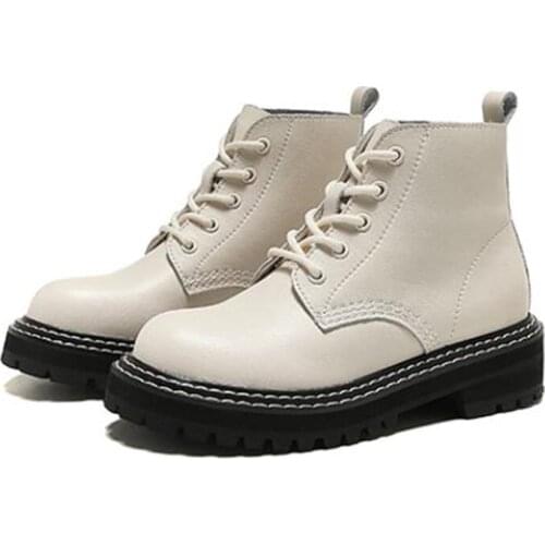 Autumn Women Chelsea Boots Genuine Leather Ankle Boots for Women Casual Motorcycle Shoes Winter Fur Couple Shoes Zapatos Mujer