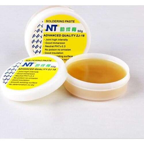 NEW NT ZJ-18 50g 80g Yellow paste Advance Quality Solder Flux Soldering Paste High Intensity Free Rosin Paste Welding Gel