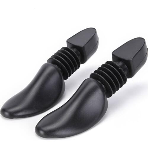 Support Stretcher Shoes Black Color 1Pair Men Women Automatic Support Plastic Spring Shoe Tree Stretcher Boot Holder Shaper