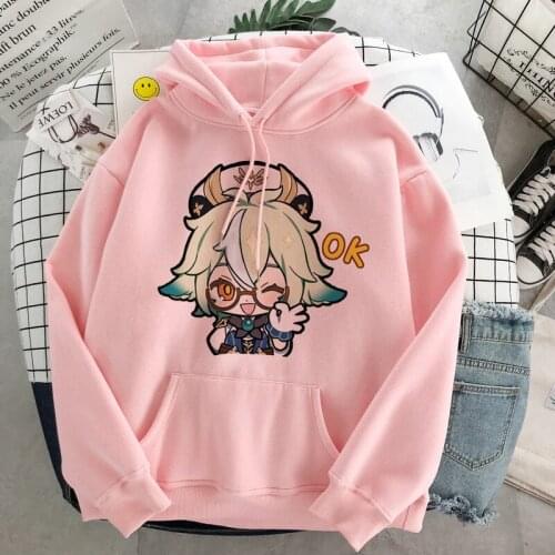 Anime Game Genshin Impact Klee Printed Y2k Hoodie Men Women Oversized Sweatshirts Streetwear Harajuku Kpop Girls Pullover Coats