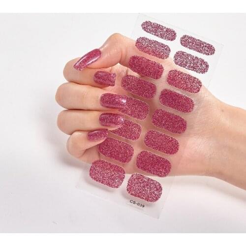 Temporary Tattoos Kids Nail Art Stickers 2020 Glitter Series Powder Sequins Self Adhesive Nail Sticker Nails Sticker Designer