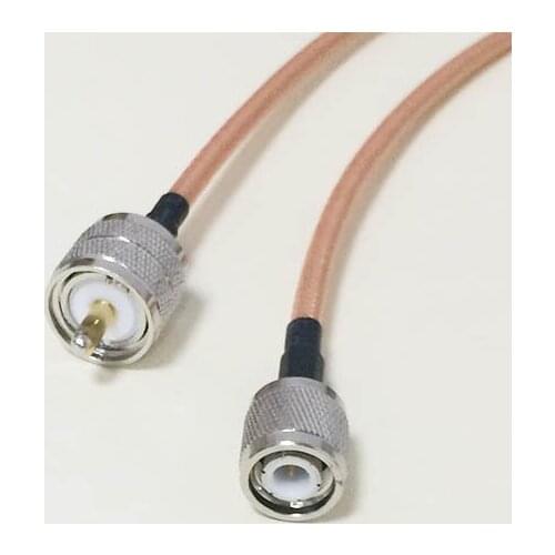High-quality low-attenuation UHF Male Plug PL259 Switch TNC Male Pigtail cable RG142 50CM 20" Adapter