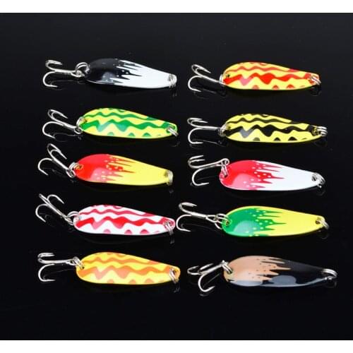 10pcs/Lot High Quality Fishing Lures Crank Bait Crankbaits Isca Artificial Tackle 5cm/7g Metal Fish Bait Jigging Lure