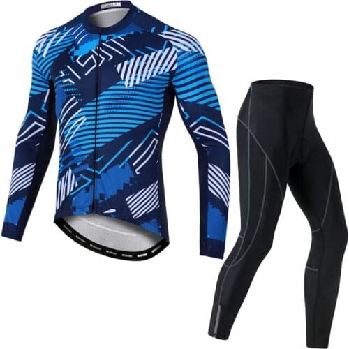 YOCENE 2020 New Cycling High Elastic Jersey Set Breathable Team Racing Sport Bicycle Jersey Mens Long Cycling Wear