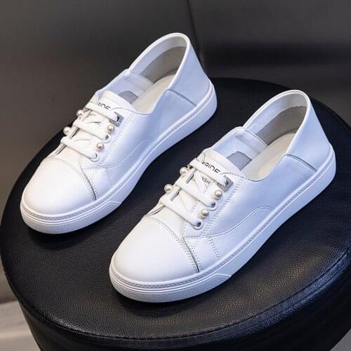 2021 England Style Patchwrok Sneakers Women Genuine Leather Vulcanized Shoes Women Shoes Casual Training Shoes Woman