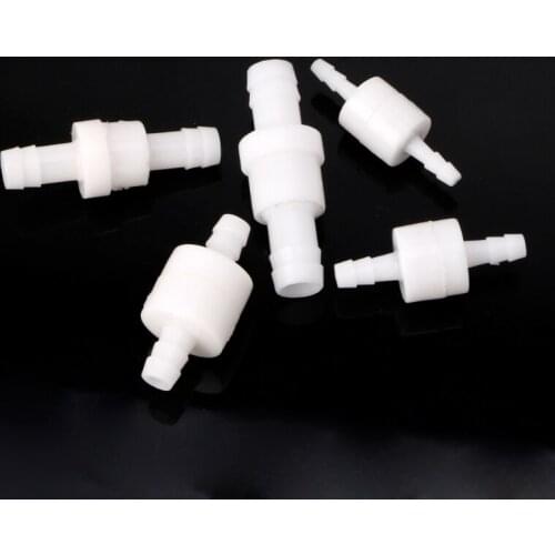 1Pc Plastic One-Way Non-Return Water Inline Fluids Check Valves for Fuel Gas Liquid