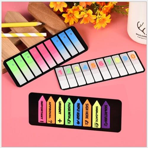 1pc 6 Designs Color Gradient Sheet Office students Simple and Beautiful Convenient and quick Memo Pads(ss-326)