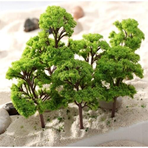 10pcs/Pack 12cm HO OO Scale Model Trees Train Park Railroad Railway Layout Diorama Wargame Scenery Toys