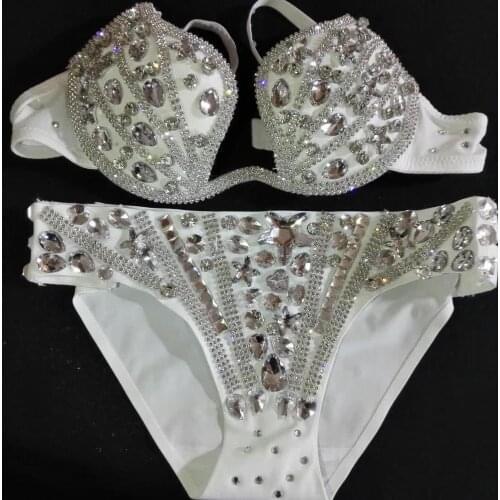 2020 Colorful Silver Black Red Green Blue Strapless Top And Sexy Shorts With Diamonds High Street Wear Bikini Sets