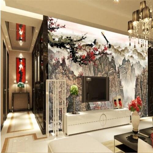 Beibehang Custom 3D Photo Wallpapers Living Room Landscape Paintings 3D Wall paper TV Background Sofa Bedroom