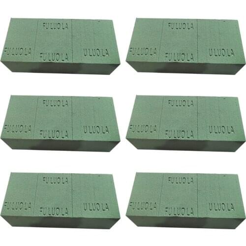 50LB 3/6Pcs Flower Foam Block Styrofoam Green Bricks Dry Wet Floral Arrangement Holder Supplies for Florist DIY Craft Wedding