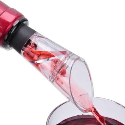 Acrylic Wine Aerator 360 Degrees Rotating Wine Pourer Wine Bottle Stopper Portable Wine Pourer Wine Accessories Bar Tools
