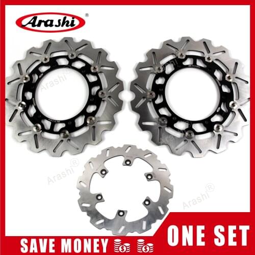 Arashi 1 Set For YAMAHA XJR 1300 1999 - 2015 CNC Front Rear Brake Disc Rotors XJR1300 2000 2001 2002 2003 2004 2005 2006 2007