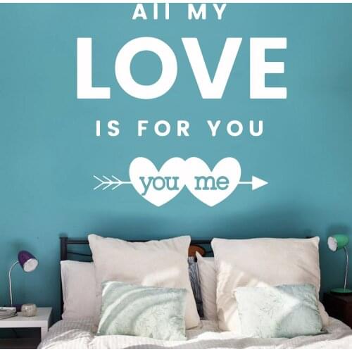 Free shipping love Sticker Waterproof Vinyl Wallpaper Home Decor For Kids Room Living Room Home Decor Pvc Wall Decals