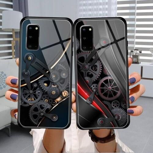Marshmallow art Phone Case Tempered Glass For Samsung S7 S8 S9 S10E S20 21 30 Plus ultra Note 8 9 10 Plus A7 2018