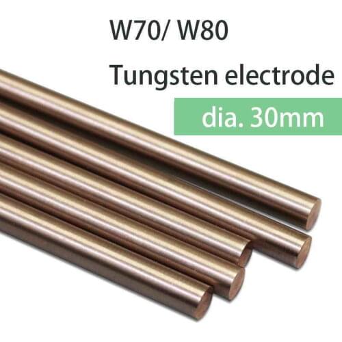 Dia.30mm length 200mm W70/W80 Tungsten Copper rod
